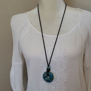 Natural stone pendant